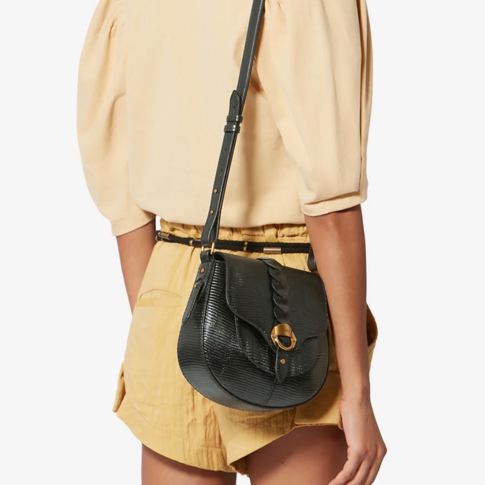 Isabel Marant Altay small black python effect bag… - image 2